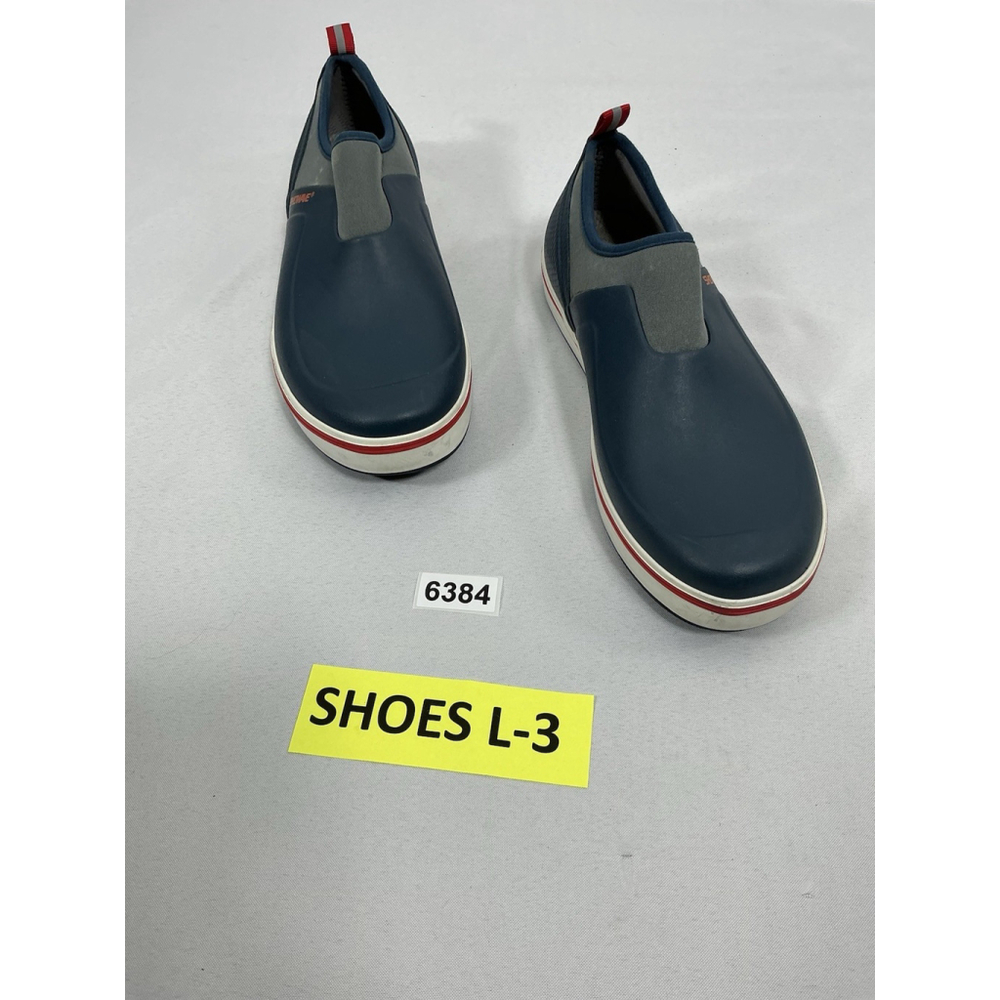 Mens Showave Slipon Deck Shoes Size 10 Blue Waterproof